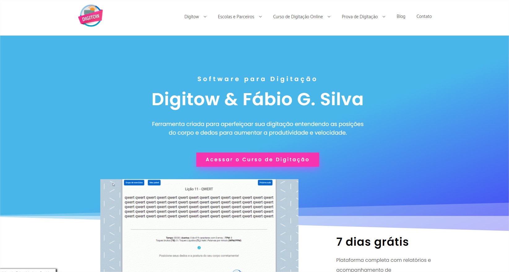 Melhores sites para se treinar digitação: conheça 6 alternativas - Digitow