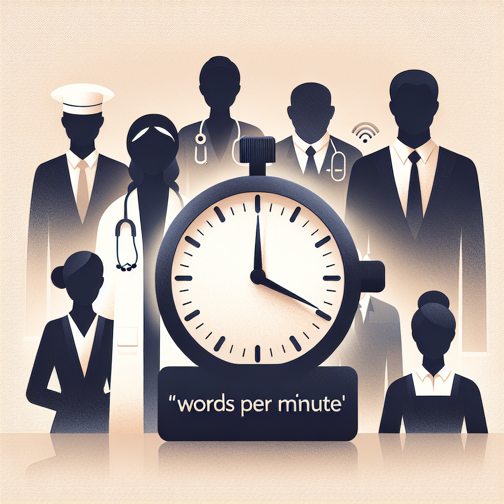 Palavras por minuto ideais para cada profissão