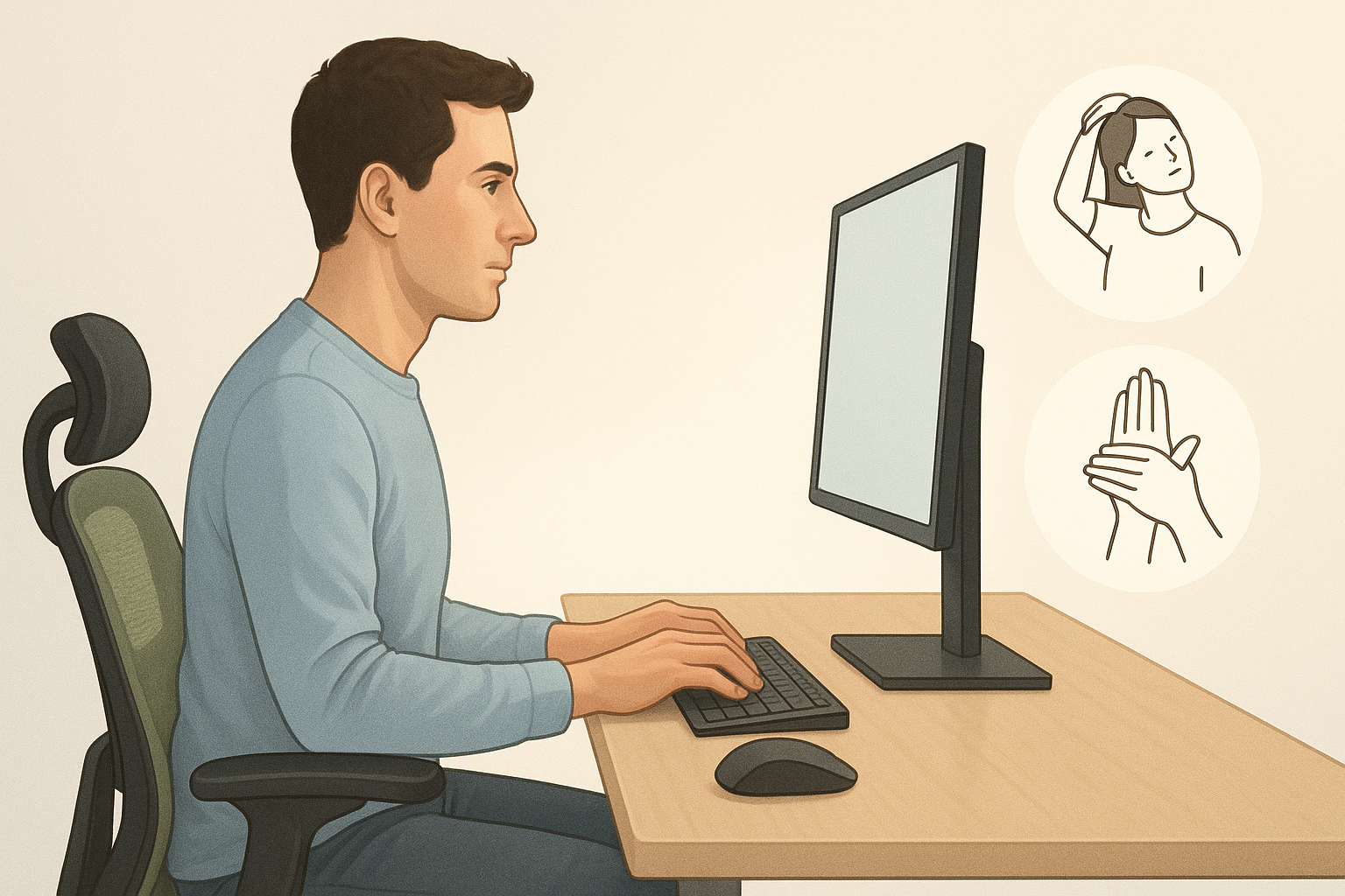 LER e DORT: prevenção na digitação